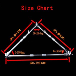 hot sale stainless steel triangle Bound planes bdsm bondage restraints with leather legcuffs sex bdsm fetish wear sex <span class=keywords><strong>slave</strong></span> - Product Image 2
