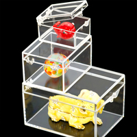 Boîtes d'emballage en acrylique de boîte en plexiglas Lucite clair personnalisées de haute qualité