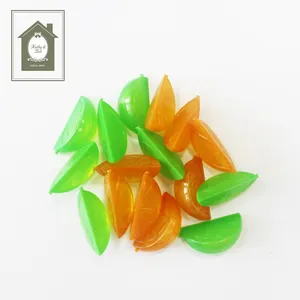 Groothandel Chilling Herbruikbare Kunstmatige Plastic Fruit Oranje Vorm Ijsblokjes