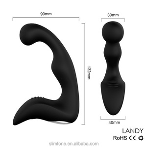 Лидер продаж, двойной массажер для головы, силиконовый вибратор для стимуляции пениса, Мужской Вибратор для секса простаты - Product Image 5