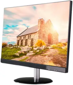 Monitor de LED widescreen de 23/6 polegadas, monitor de computador com alto-falante de áudio HDMI e VGA DVI de 23/8" FHD 1080P IPS