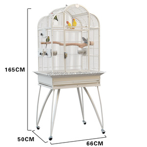 Jaula <span class=keywords><strong>para</strong></span> pájaros pequeña <span class=keywords><strong>de</strong></span> acero GA82620BW-stainless, malla <span class=keywords><strong>de</strong></span> alambre, <span class=keywords><strong>accesorios</strong></span> <span class=keywords><strong>para</strong></span> cría <span class=keywords><strong>de</strong></span> pájaros - Product Image 2