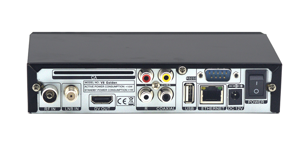 Freesat DVB-S2 + T2 + Cable V8 de Oro Digital Por Satélite de Software RS232 Receptor de Satélite Apoyo