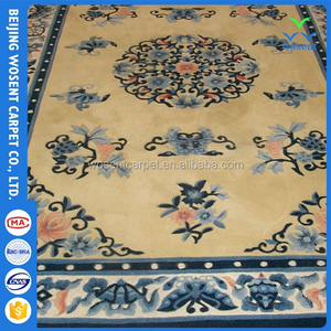 Tapis <span class=keywords><strong>professionnel</strong></span> fait main tufté à la main en laine/soie à poils longs, motif floral, <span class=keywords><strong>pour</strong></span> voiture, résistant au feu, écologique, adapté aux animaux domestiques - Product Image 6