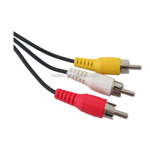 Xerxes <span class=keywords><strong>RCA</strong></span> audio video cable de extensión 3 <span class=keywords><strong>RCA</strong></span> macho 6 pies - Product Image 1