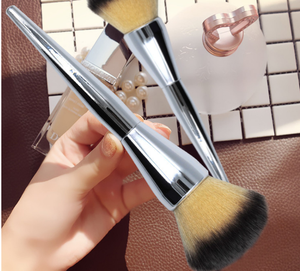 1 pièces Unique Doux Kabuki Contour Visage Grand Fond De Teint En <span class=keywords><strong>Poudre</strong></span> de marque privée Rougissent la Brosse De Maquillage - Product Image 2