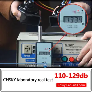 CHSKY 전문 디자인 자동차 부품 시끄러운 자동차 경적 12v 음량 110-130db 전기 달팽이 경적 자동차