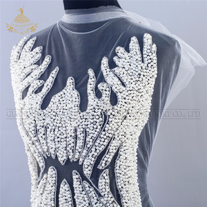 Chất Lượng Cao Handmade Wedding Dress Bridal Gown Dress Vá DRA-128 - Product Image 6