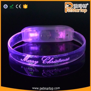 Mejores Regalos Electrónicos De Navidad de Color Azul Led Slap Pulsera Para Las Mujeres - Product Image 3