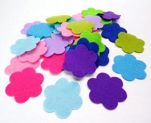 36 قطعة من الزهور اللبادية المقطوعة للحرف اليدوية - Product Image 2