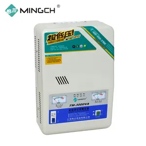 MINGCH Regulator AC Dipasang Di Dinding, Stabilizer Regulator Tegangan Tipe Relay 110V 220V Fase Tunggal 3KVA 5KVA 8KVA untuk Penggunaan Di Rumah