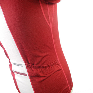 Solarwool clásico chino rojo 100% lana <span class=keywords><strong>merino</strong></span> transpirable bicicleta <span class=keywords><strong>ciclismo</strong></span> ropa deportiva Jersey - Product Image 5