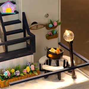 Casa delle Bambole in Miniatura Fai-da-Te con Mobili, Cottage 3D Fatto a Mano, Regalo di San Valentino - Product Image 5