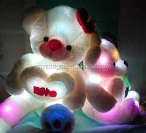 Lampe de nuit LED 38 cm Ours en peluche lumineux/ Ours en peluche brillant mignon Jouets pour bébés - Product Image 2