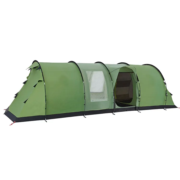 Competitive price large outdoor tent family camping glamping high quality tunnel tent