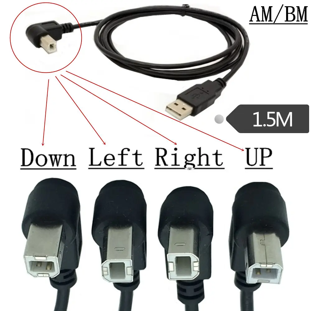 USB 2.0 Typ B Drucker kabel rechtwinkliges Verlängerung kabel