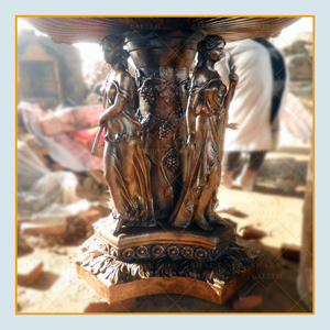 Su misura giardino esterno greco classico giardino decorato grande scultura fontana di bronzo signora - Product Image 3