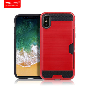la sublimación para <span class=keywords><strong>el</strong></span> teléfono móvil iphone x con ranura para tarjeta de la carpeta - Product Image 2