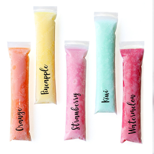 6*22Cm Bedrukt Groothandel Rits Plastic Ijs Lolly Wrapper Tas - Product Image 1