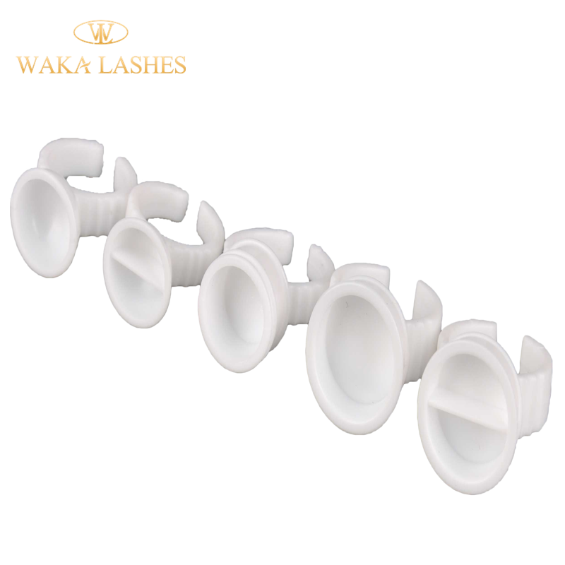 high quality professional adhesive manufacturing silicone/crystal eyelash extension tools glue ring