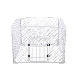 Offre Spéciale cage pour animaux de compagnie enduit par poudre de PVC chenil de chien de treillis métallique soudé cage cage pour animaux de compagnie de clôture de maillon de chaîne