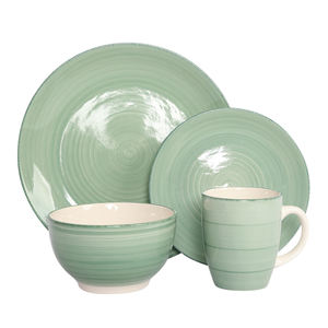 Juego de vajilla de cerámica, diseño pintado a mano - Product Image 3