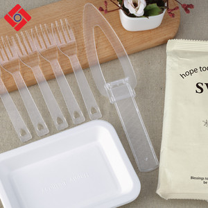 Desechable de alta calidad nuevo diseño comestible <span class=keywords><strong>Minivelo</strong></span> Slim servir ensalada de la fruta tenedor Set - Product Image 5