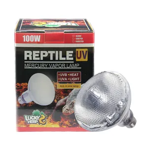 100w UVB rettile uv iguana luce ad alta intensità di auto-ballsted uv/calore lampada al mercurio