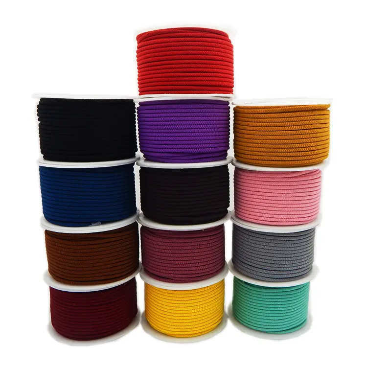 New Arrival 2.5mm Round Nylon Braided Knotting Silk Rope Milan Cord for Jewelry Making
