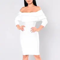 Vestido bodycon sensual, vestido bandage branco sem mangas