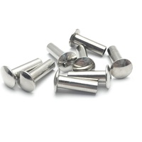 Sus304 In Acciaio Inox Truss testa ovale semi-rivetti tubolari per mobili