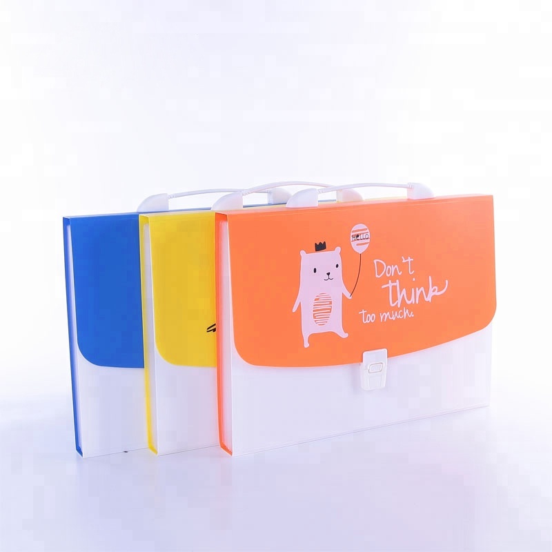 Мультяшная офисная школьная Ручка A4 декоративная расширяющаяся папка для файлов