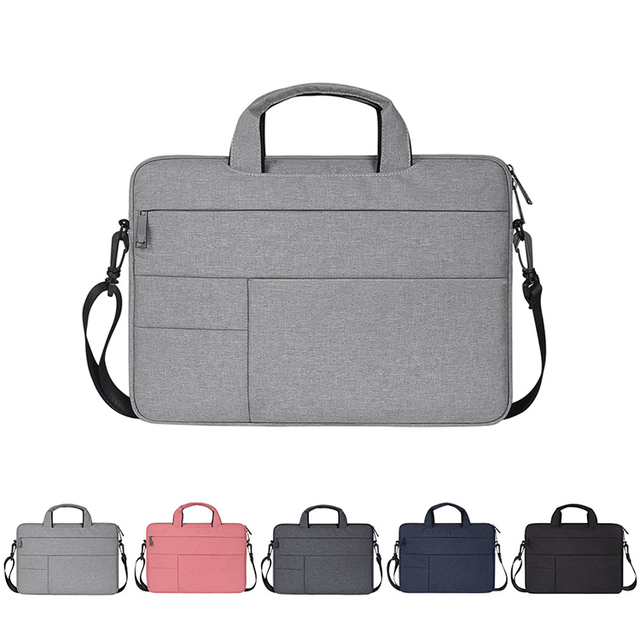 New Fashionable Waterproof Breathable Lightweight Polyester Laptop Sleeve Multi-Function Portable Computer Bag Handle Single