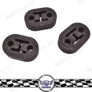 Vehículos Coche <span class=keywords><strong>2</strong></span> Agujero Amarillo y negro de Goma Del Silenciador de Escape Hanger Buje - Product Image 2