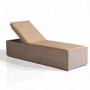 Chaise longue de soleil extérieure de tissu de maille de chasse avec le coussin - Product Image 1