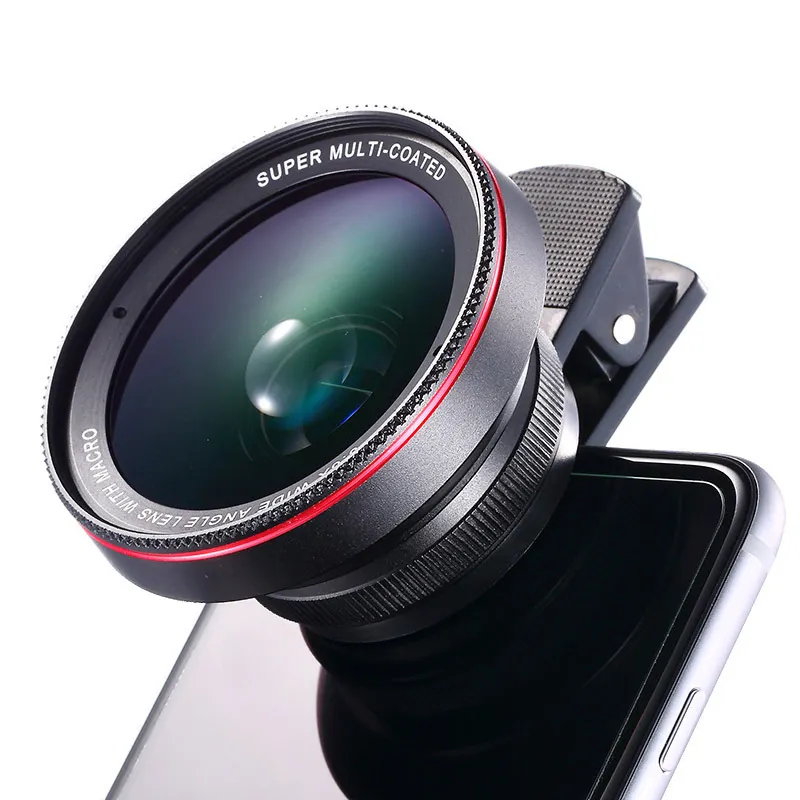 Best mobile Phone Lens Camera Lens 2 in 1 0.6X Wide Angle Lens with Clip 15X Macro HD Universal for Android iPhone