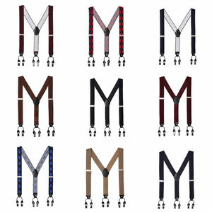 Personalizzato Mens Y di Figura 6 Forte Clip di Fantasia Nero Dot Uomini Della Bretella - Product Image 3