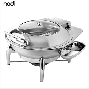 Equipo <span class=keywords><strong>de</strong></span> Servicio para <span class=keywords><strong>Buffet</strong></span> HADI, Recipiente para Calentar Comida con Tapa <span class=keywords><strong>de</strong></span> Vidrio para Catering, Recipiente para Calentar Comida Hidráulico para Hoteles - Product Image 5
