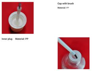 Empty Pet Plastic <strong>Bottle</strong> 20ml With Cap and Brush <strong>Touch</strong> <strong>up</strong> Paint <strong>Bottle</strong> for Car - Product Image 4