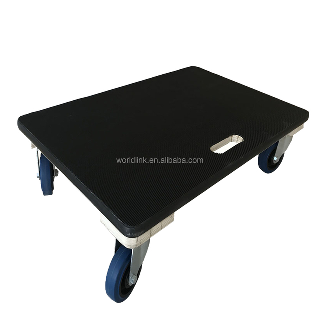 Heavy Duty Portable Furniture Moving Wooden Four-Wheel Pallet Dolly with OEM Option