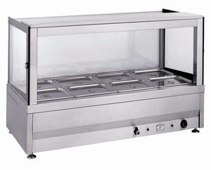 Comercial restaurante Buffet comida caliente carro Bain Marie Carro de acero inoxidable con gabinete - Product Image 5