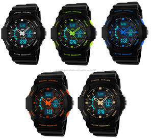 Skmei reloj tienda de moda en línea tiempo dual impermeable de los hombres del deporte relojes #0955 - Product Image 6