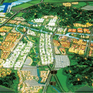 Modelo de Edificio en Miniatura con Iluminación LED Perfecta para Planificación Urbana, Modelo de Cristal - Product Image 6