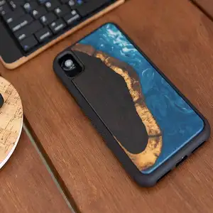 Baru Desain Yang Unik Epoxy Resin dan Aksesoris Kembali Cover UNTUK iPhone X Max