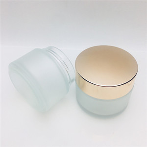 Conteneurs de cosmétiques de maquillage dépoli, pot vide avec capuchon <span class=keywords><strong>rose</strong></span> doré, 100g 100ml, 10 pièces - Product Image 4