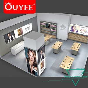 도매 나무 휴대 전화 가게 장식 가구 휴대 전화 매장 디자인 모바일 상점 - Product Image 4