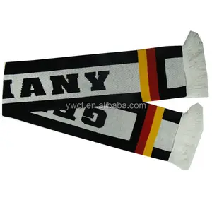 Scarf manufacturer made personalised custom knitted football fan scarf football scarf