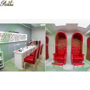 new arrival beauty salon comfy pipeless egg shape red spa chair pedicure with pedicure sink
