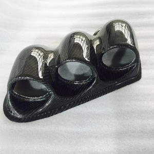 สำหรับ2003-2007 <span class=keywords><strong>EVO7</strong></span> 8 9 LHD DASH TRIPLE GAUGE POD RHS(52มม. 60มม.) คาร์บอนไฟเบอร์ CT9A - Product Image 2