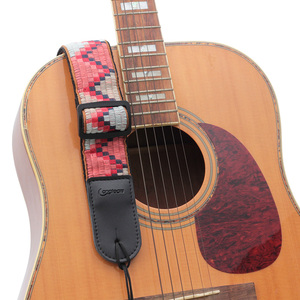 Bohemia Style <strong>Guitar</strong> <strong>Strap</strong> Acoustic Wooden <strong>Guitar</strong> Embroidery Style <strong>Leather</strong> <strong>Straps</strong> Bass and Electric <strong>Guitar</strong> <strong>Strap</strong> - Product Image 2